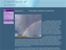 Tablet Screenshot of freechurchofantioch.com